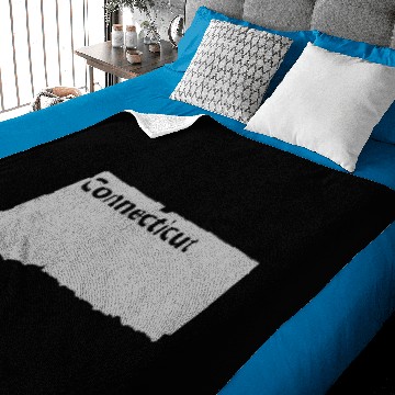 Discover Connecticut Map Home State Pride Gift Baby Blankets