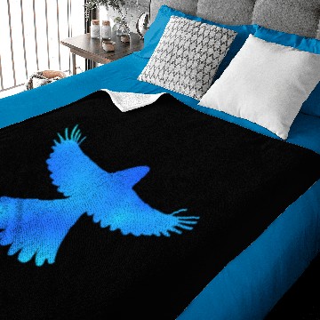 Discover Light blue bird Baby Blankets