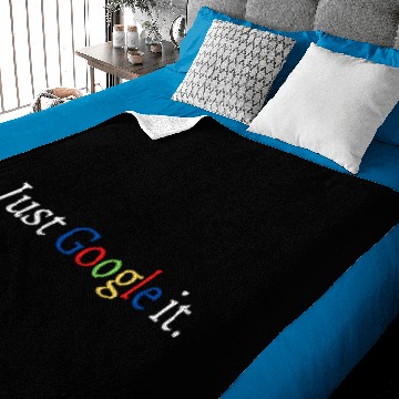 Discover Just Google It,Funny Tech Sayings,Sarcastic Baby Blankets
