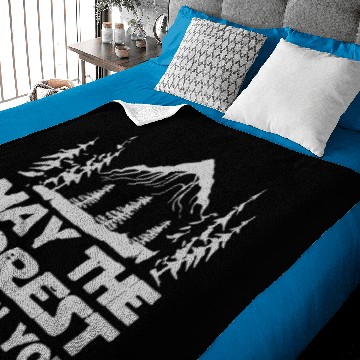 Discover May The Forest Be With You Baby Blankets