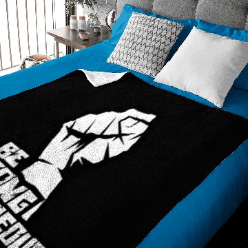 Discover be strong and courageous Baby Blankets