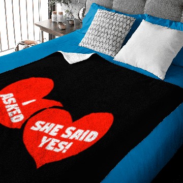 Discover Engagement Announcement I Asked Her She Said Yes Baby Blankets