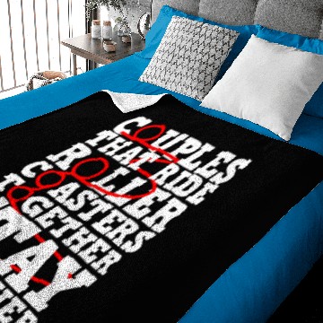 Discover Roller Coaster Amusement Park Baby Blankets