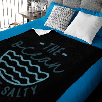 Discover The Ocean Made Me Salty Baby Blankets