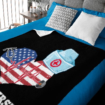 Discover NICU Nurses USA Flag Baby Blankets