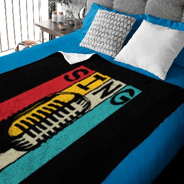 Discover Sing cool retro karaoke night singer Baby Blankets