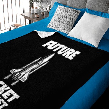 Discover Future rocket scientist water rocket and model Baby Blankets