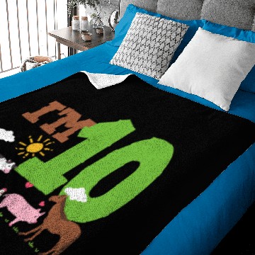 Discover 10th Birthday Farm Animals Baby Blankets