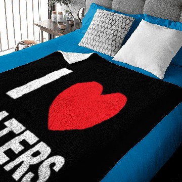 Discover I Love Haters Baby Blankets