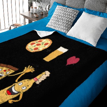 Discover All we need is beer and pizza design Baby Blankets
