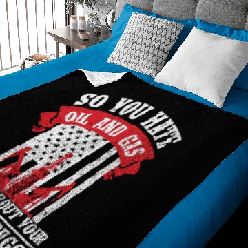 Discover Oilfield Worker Oilman Rig Fracking Baby Blankets