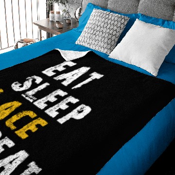 Discover eat sleep lace repeat Baby Blankets