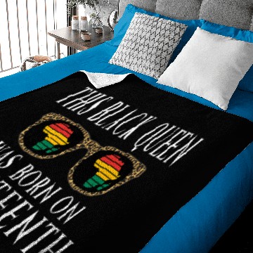 Discover This Black Queen Was Born On Juneteenth June 19th Baby Blankets