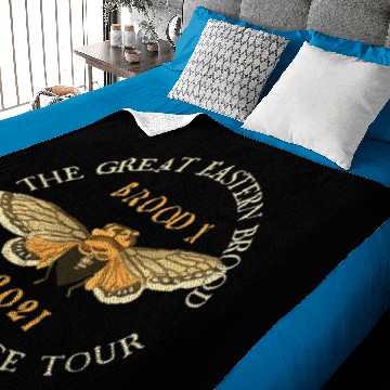 Discover 2 Sided Print Great Eastern Brood X Cicada 2021 Baby Blankets