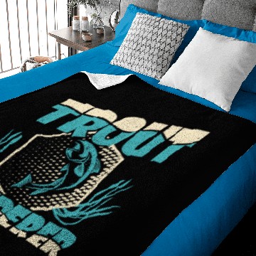 Discover Trout Fishing Baby Blankets