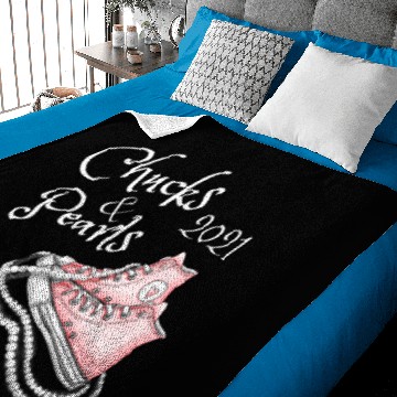 Discover Chucks and Pearls 2021 kamala harri Baby Blankets