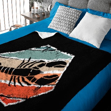 Discover Red Lobster Seafood Baby Blankets