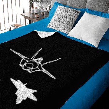 Discover Lockheed Martin F-22 Raptor Baby Blankets