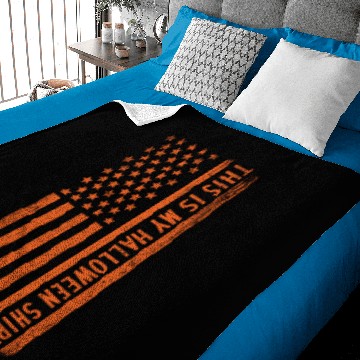 Discover This is my Halloween Baby Blankets Orange American Flag