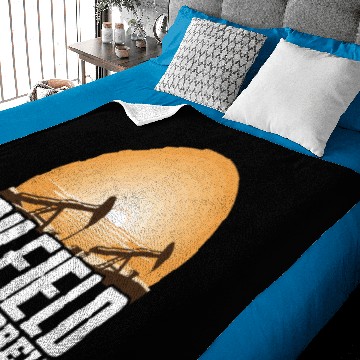 Discover Oilfield Worker Rig Drilling Baby Blankets
