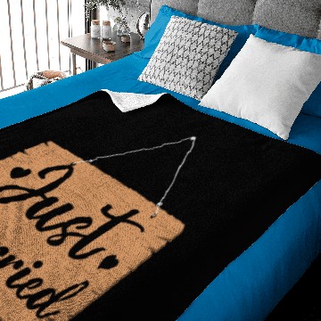 Discover Just Married Sign Baby Blankets