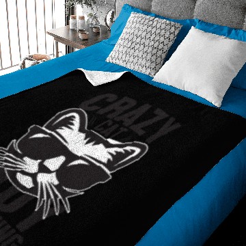 Discover Crazy cat Baby Blankets