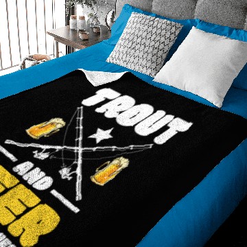 Discover Trout Fishing Baby Blankets