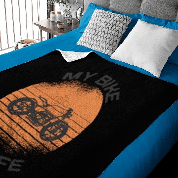 Discover Bike Life Baby Blankets