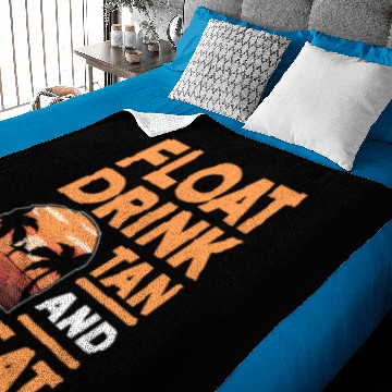 Discover Summer Float Drink Tan & Repeat Baby Blankets