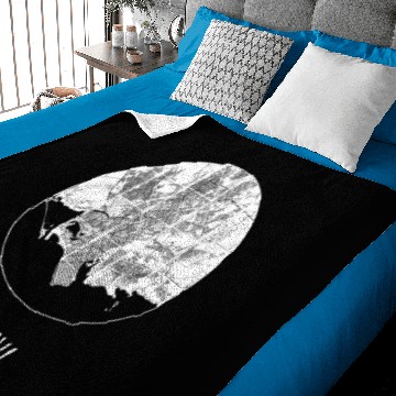 Discover Karachi, Pakistan City Map - Full Moon Baby Blankets