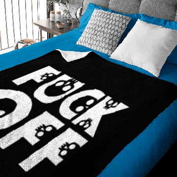 Discover Fuck Off - Skulls Baby Blankets