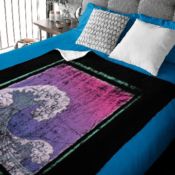 Discover Synthwave Retro Wave Kanagawa Baby Blankets