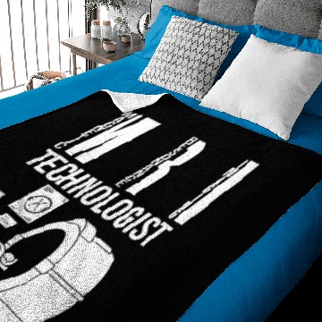 Discover MRI Technologist Human Skull Skeleton Head Radiolo Baby Blankets