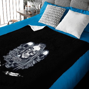 Discover Dead Inside But Vaccinated - Dark Lettering Baby Blankets