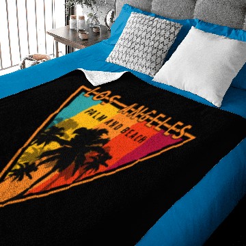Discover Los Angeles Palm & Beach! Baby Blankets