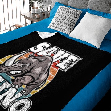 Discover Save The Rhinos Funny Rhino Baby Blankets