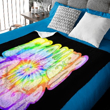 Discover Retro Hippie Batik Spirale Flower Power 1 Baby Blankets