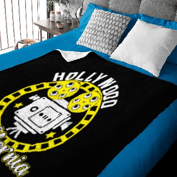 Discover Hollywood California Film Baby Blankets