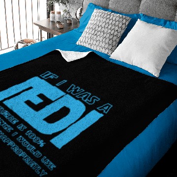 Discover If I Was A Jedi Baby Blankets