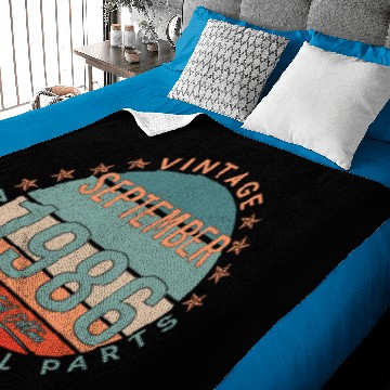 Discover 1986 In September Vintage Gift Baby Blankets