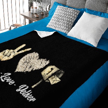 Discover Peace Love Delivery Postal Worker Office Mail Man Baby Blankets