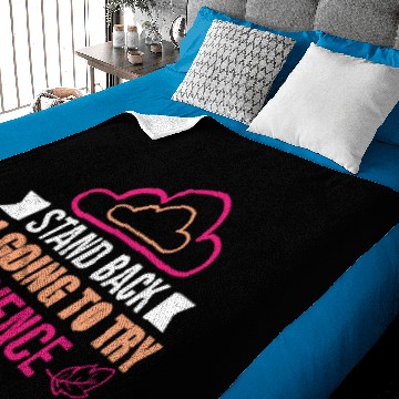 Discover Stand Back Im Going To Try Science Puns Cool Gifts Baby Blankets