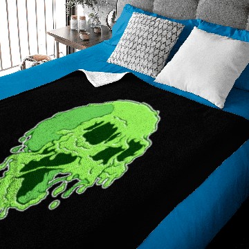 Discover Melty Skull Hulk Baby Blankets