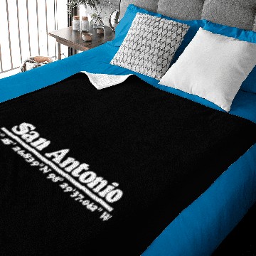 Discover San Antonio coordinates Baby Blankets
