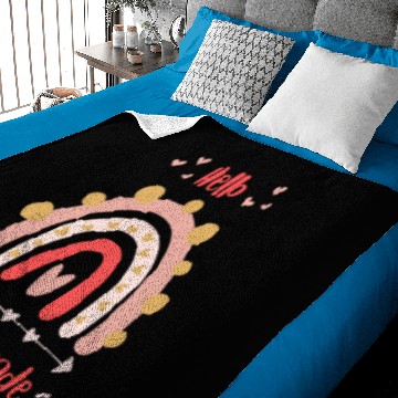 Discover hello Third Grade Teacher Team rainbow Baby Blankets