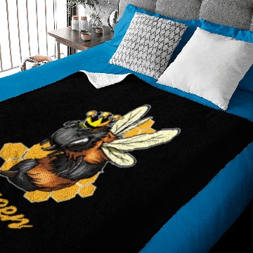 Discover Queen Bee Crown Apiarist Baby Blankets