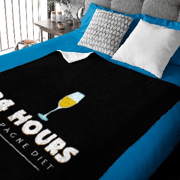 Discover 24 hour champagne diet Baby Blankets