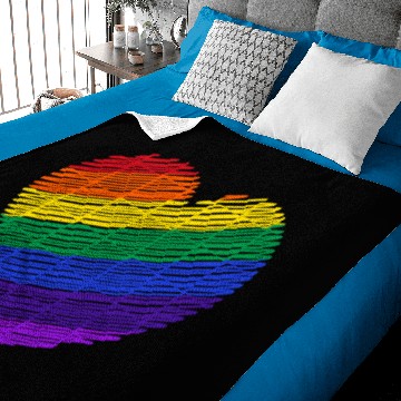 Discover Rainbow heart Baby Blankets