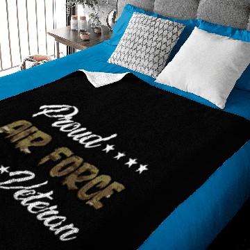 Discover Ocp Bold Proud Air Force Veteran Baby Blankets