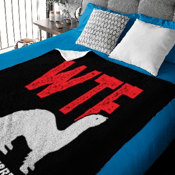 Discover Wtf Where'S The Ferret Funny Ferrets Animal Lovers Baby Blankets